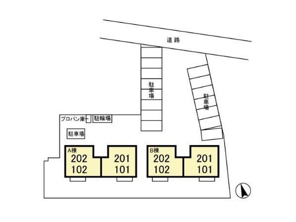 ヒルズ城西 A/B棟（深谷市原郷）101008966の物件外観写真